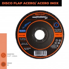 DISCO FLAP 4 1/2' ACERO/ACERO INOX GR60 DFZ 811560