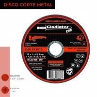 DISCO CORTE 4 1/2' X 1,0mm METAL/INOX DAC 811510